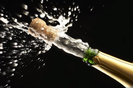 Popping Champagne Corkの写真素材
