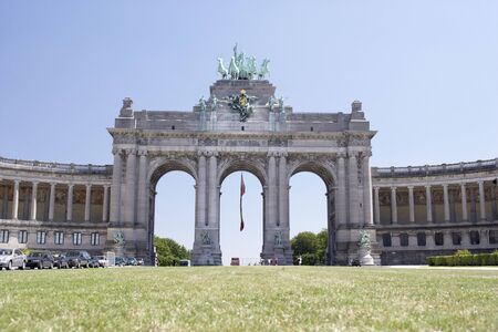 Trumphal Arch,Brussels,Belgiumの写真素材