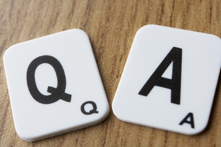 Q & A word puzzleの写真素材