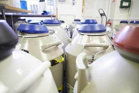 Frozen Storage At Sperm Bankの写真素材