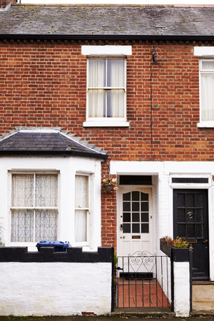 OXFORD/ UK- OCTOBER 26 2016: Exterior Of Victorian Terraced Houses In Oxford