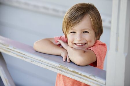 Portrait Of Female Pupil Outside Classroom At Montessori School