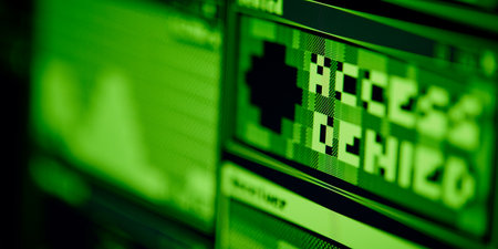 Close Up Of Code Data On Computer Screen For Bitcoin Cryptocurrency Trading Or Hackingの写真素材