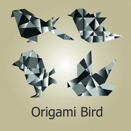 Origami Birdのイラスト素材