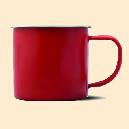 Red mugのイラスト素材