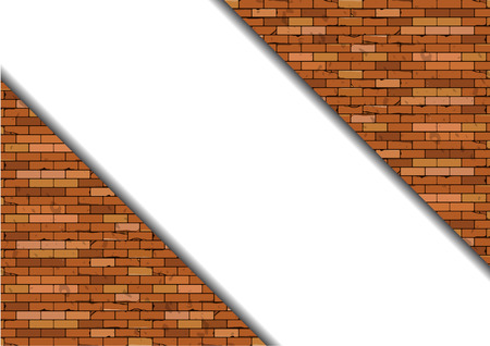 Seamless brick wall. Vector illustrationのイラスト素材