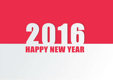 creative happy new year 2016 design. Vector illustration