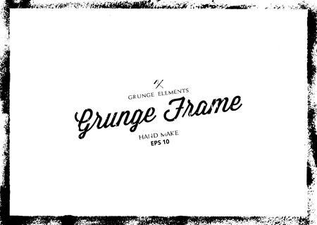 Grunge frame texture background,Vector illustrationのイラスト素材