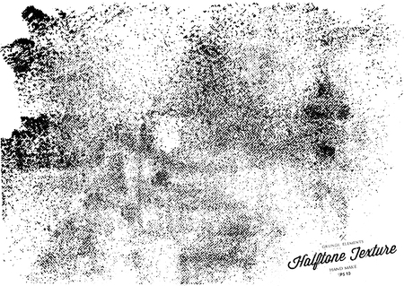 Grunge halftone background.Halftone dots vector textureのイラスト素材