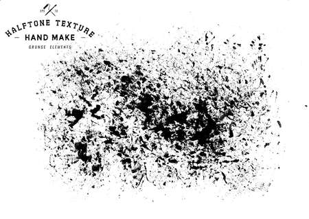 Grunge halftone background.Halftone dots vector textureのイラスト素材