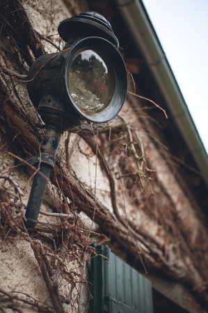 Wind bell shell mobile in vintage styleの写真素材