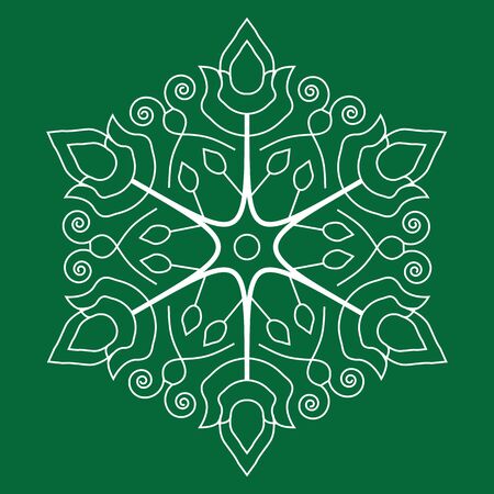 Seamless snowflakes patternのイラスト素材