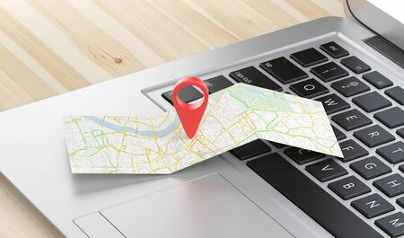 Geographic pin, mpa on computer