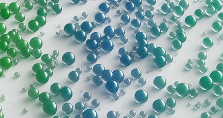 Colorful Plastic Ball Background, Abstract Concept of Fun and Games. 3d rendering