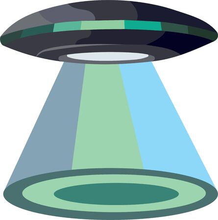 vector illustration of a ufoのイラスト素材