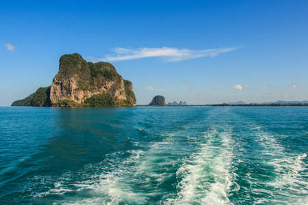 Island on blue sea at Trang inThailand の写真素材
