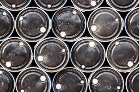 Black oil barrel ,Industrial の写真素材