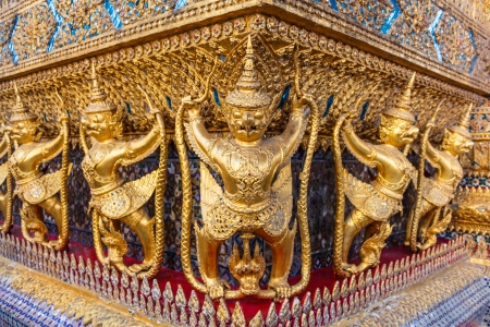 garuda was decorated at Wat Phra Kaew in Bangkok ,Thailandの写真素材
