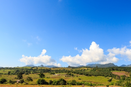 countryside view at Mae Hong Son ,Thailandの写真素材