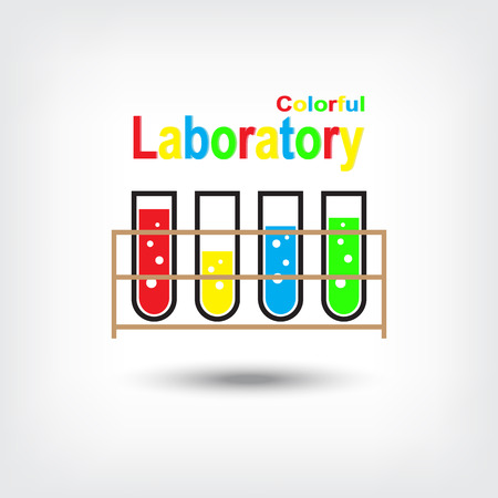 Colorful Laboratory Vectorのイラスト素材