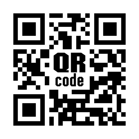 QR code . white backgroundのイラスト素材