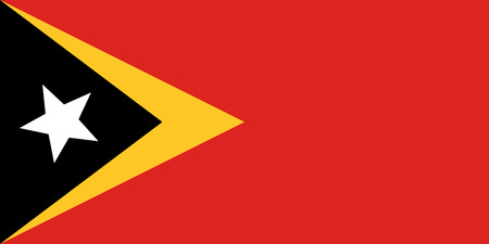 Official flag of East Timor . Democratic Republic of Timor-Leste .のイラスト素材