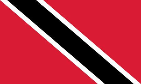 Official vector flag of Trinidad and Tobago . Republic of Trinidad and Tobago .のイラスト素材