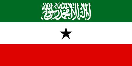 Official vector flag of Republic of Somaliland .のイラスト素材