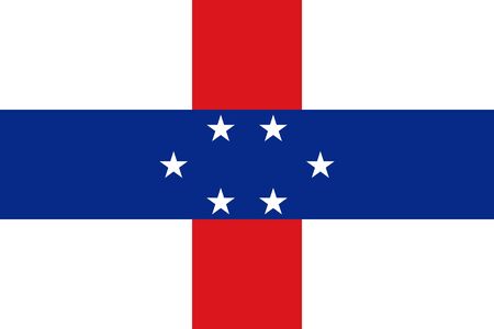 official flag of netherlands antilles.のイラスト素材