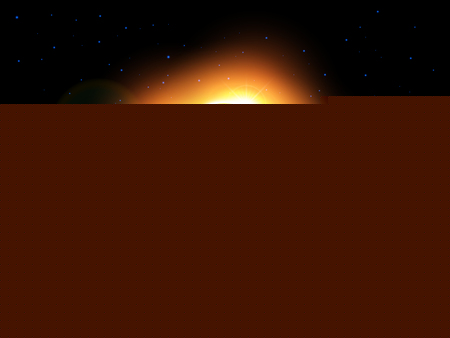 The sun and lens flare . Vector .のイラスト素材