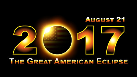 Total solar eclipse traveling across United states of america on August 21st, 2017.