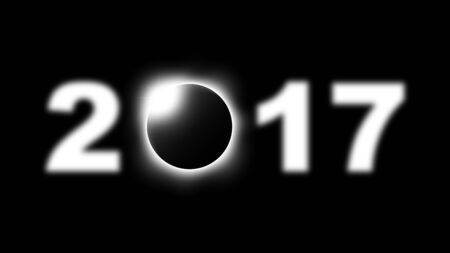Total solar eclipse traveling across United states of america on August 21st , 2017 .の写真素材