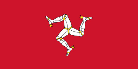 Official flag of Isle of Man.のイラスト素材