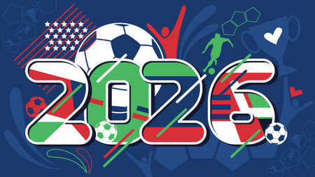 Futuristic soccer background with abstract geometric patterns and dynamic lines, Football tournament...