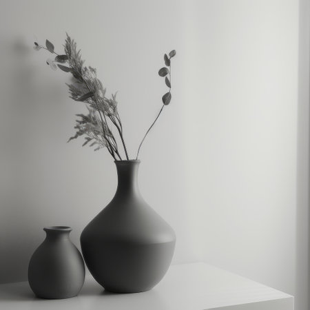 a close-up detail photograph with simple, elegant and artistic design, featuring mostly gray tones and plenty of blank space to create an overall stunning, minimalist masterpiece. the photo has been captured in 16:9 ratio, showcasing every detail to perfection.の素材