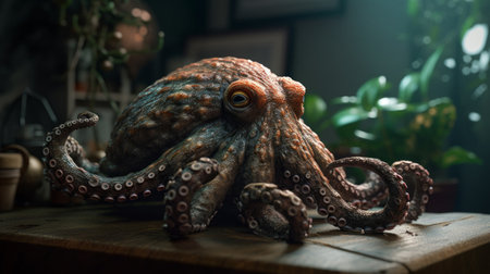 this image prompt calls for an ultra-realistic and detailed depiction of a kraken, shot using studio lighting techniques that bring out the intricate details of the creature's skin and features. the use of cinematic smooth and bokeh effects will add a touch of drama to the scene, making it both evocative and visually striking.の素材