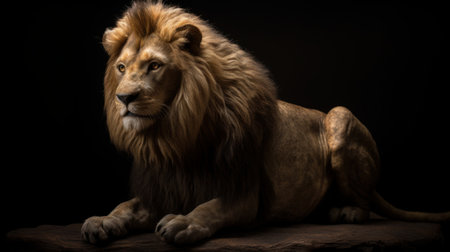 this text to image prompt generates a stunning photorealistic full body shot of the legendary nemean lion using advanced film techniques and studio lighting. the image features detailed skin and sharp features, with ultra-realistic bokeh and intricate detail for a cinematic smooth finish. the lion appears cute and detailed, while retaining its fierce and powerful characteristics.の素材