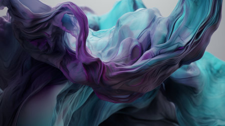 Abstract background of blue and purple paint splashes. 3d renderingの素材