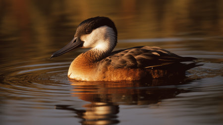 Red-necked grebe (Podiceps ruficollis)の素材