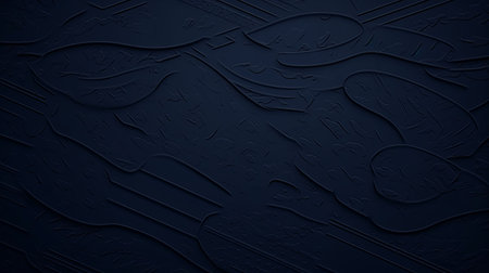 Dark blue background with embossed pattern. 3d illustration.の素材