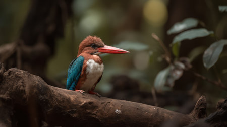 White-throated Kingfisher (Halcyon smithi)の素材