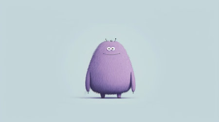 a design trend that emphasizes simplicity and minimalism in creating monster characters for various media, such as video games, animation, and comics. ai generatedの素材