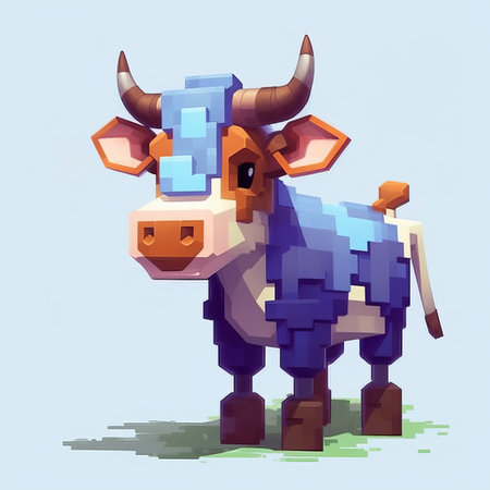 learn how to make a cute cow character in minecraft using pixel art techniques. this tutorial will guide you through the process step-by-step. ai generatedの素材