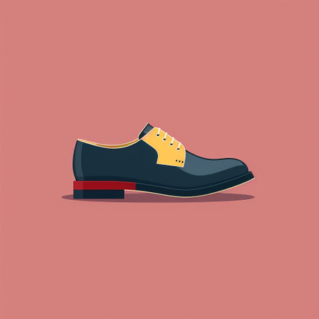 a simple 2d illustration of a shoe with a minimalist design, set against a white background. the shoe is depicted in a clean and modern style, with a focus on simplicity and elegance. ai generatedの素材