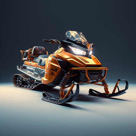 experience the thrill of snowmobiling through this epic shot captured using a hasselblad camera with iso 100. the high-end retouching and professional color grading bring out the sharp details and realistic render of the wide-angle shot. perfect for advertising and commercial photography. ai generatedの素材