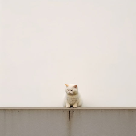 experience the beauty of japanese minimalism through stunning photographs of an adorable feline. with 32k resolution, every detail is captured in breathtaking clarity. ai generatedの素材