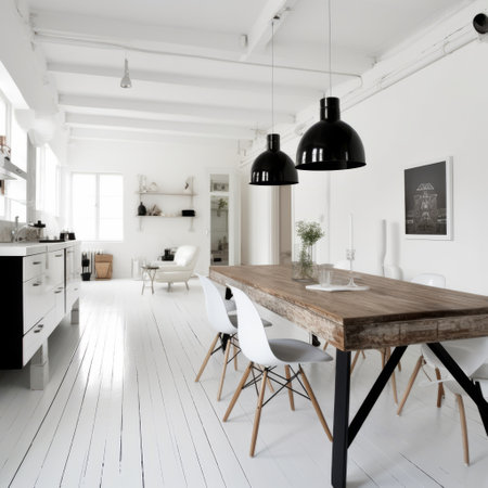 this design style combines the raw and honest elements of industrial design with the simplicity and functionality of scandinavian design. the white background creates a clean and minimalistic look. ai generatedの素材