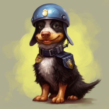 explore the world of duck police dog through charming illustrations in the style of children's books, with character studies that bring this lovable hero to life. the xbox 360 graphics add a modern twist to this classic tale. ai generatedの素材