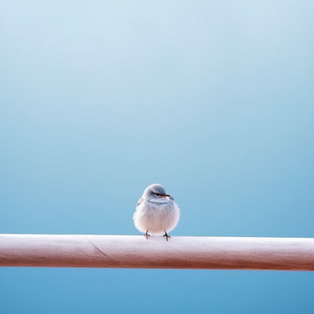 experience the beauty of japanese minimalism through stunning photographs of a cute bird. with a resolution of 32k, every detail is captured in breathtaking clarity. ai generatedの素材