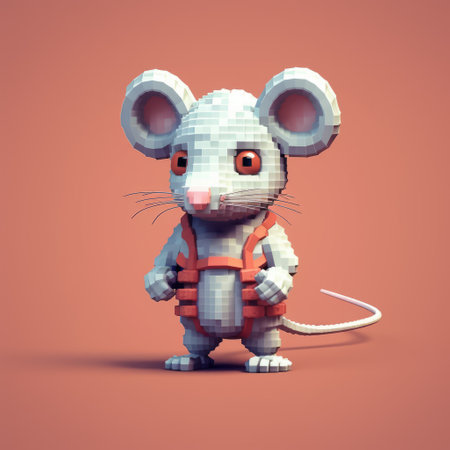 learn how to make a cute rat character in minecraft using pixel art techniques. this tutorial will guide you through the process step by step. ai generatedの素材
